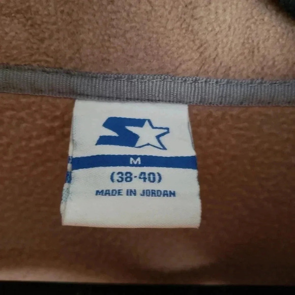 Mens Five Stars Tan Fleece Size M (38-40) Full Zip - Picture 4 of 7